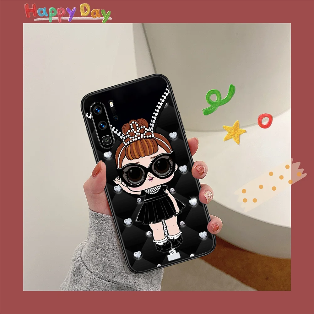 

LOL Cartoon Cute Doll Girls Phone Case For HUAWEI P 9 10 20 30 40 Lite smart Pro Z 2019 Nova 5T 6 7 i black Hoesjes 3D Cover