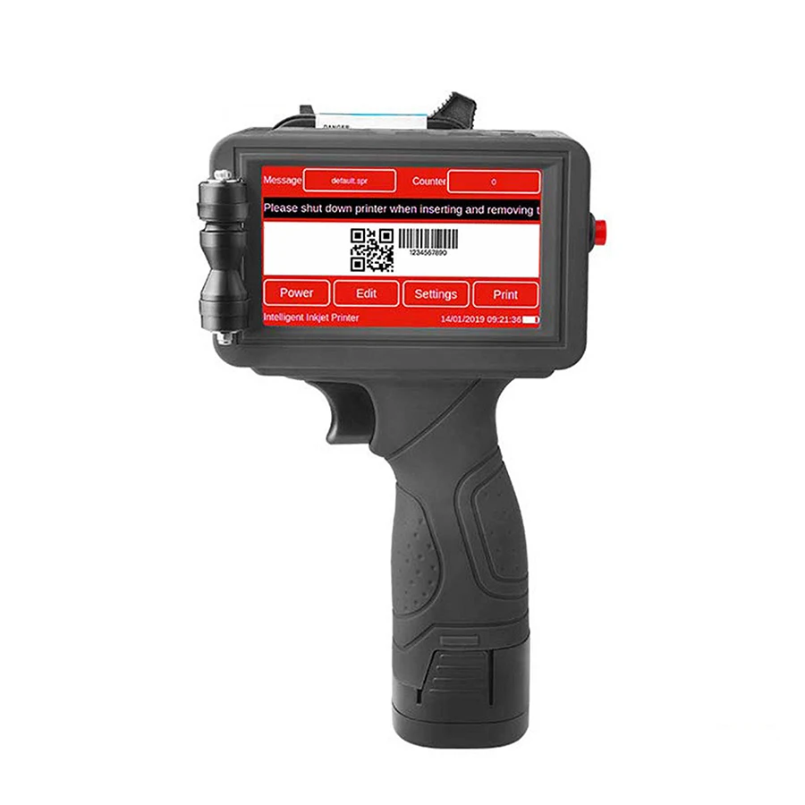Промышленный Портативный Умный струйный принтер 600 точек/дюйм штрих код qr для