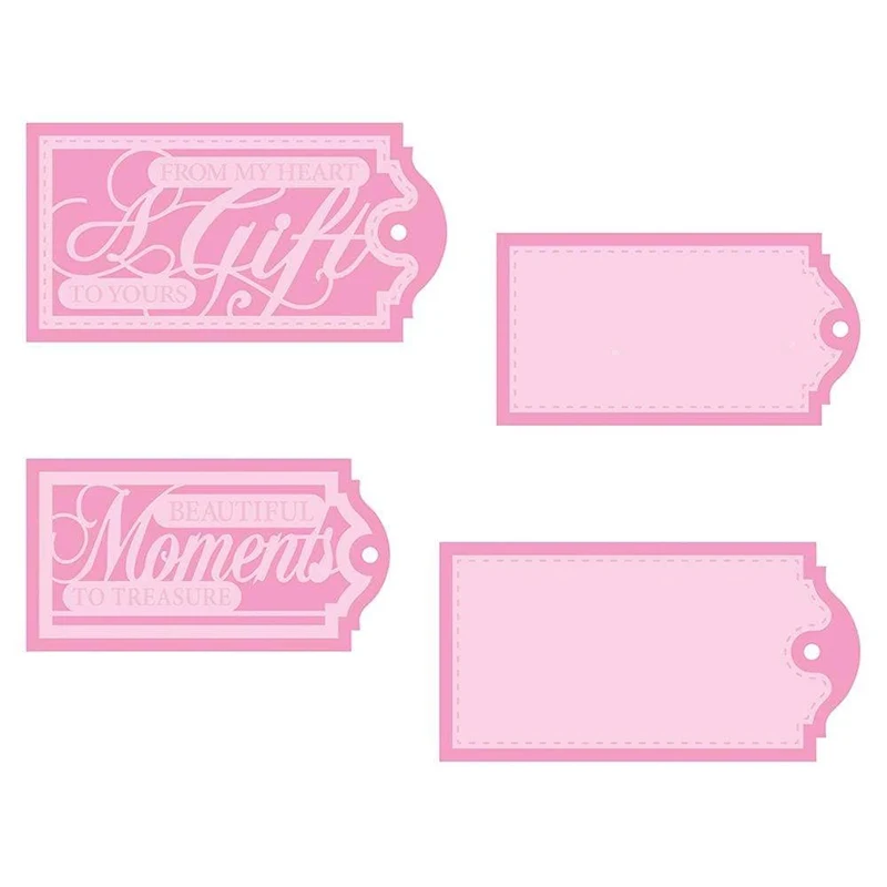 

Moments Tag Craft Mold Metal Cutting Dies for Scrapbooking Stencil Knife Mould Diy Blade Punch Model Decoration Die Cut Template