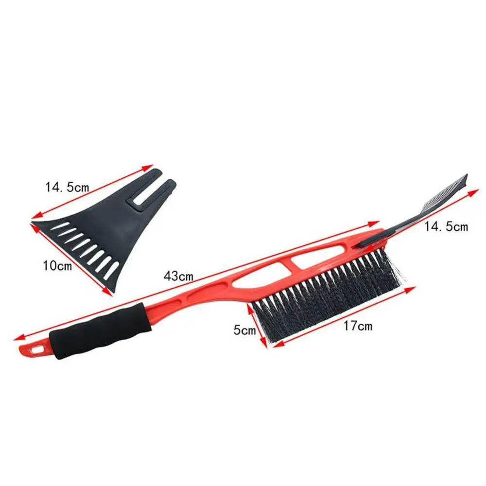 

2-in-1 Car Ice Scraper Remover Shovel Brush Window Windscreen Windshield Deicing Cleaning Scraping Tool