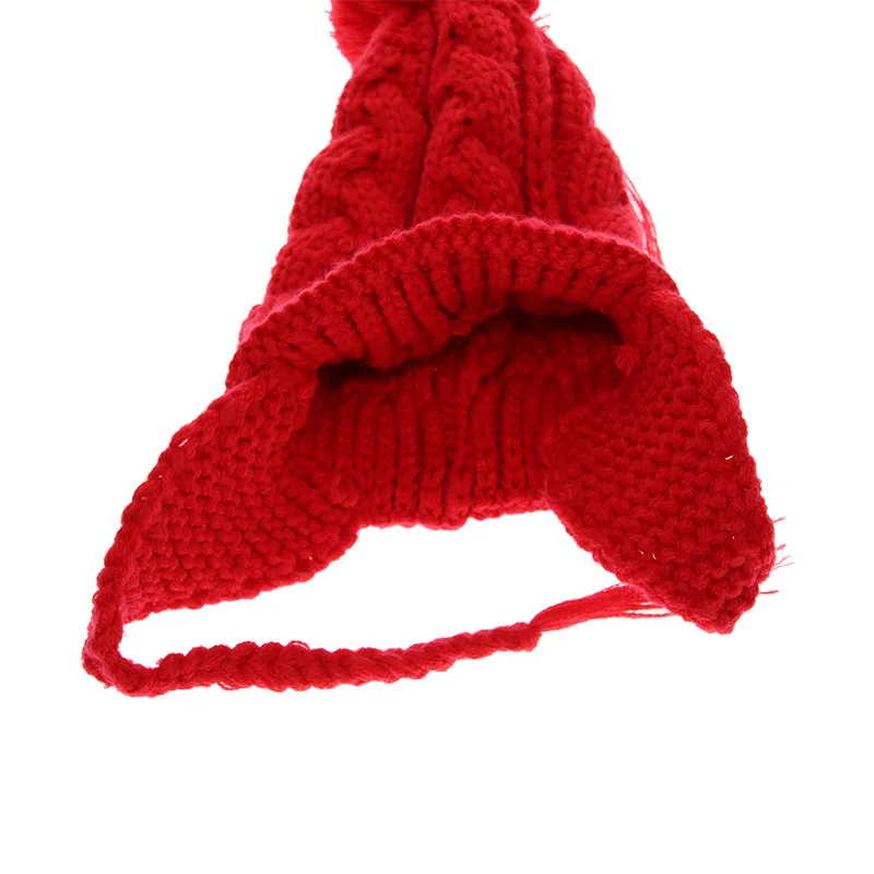 

Baby Hairball Earbud Winter Hat for Boys Girls Ball Hats Kids Warm Crochet Knitted Hat Newborn Beanies Caps Cute Toddler Cap