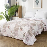 flower bedding summer quilted bedspread quilt throws blanket plaids coverlet no pillowcase bed cover quilting home textiles