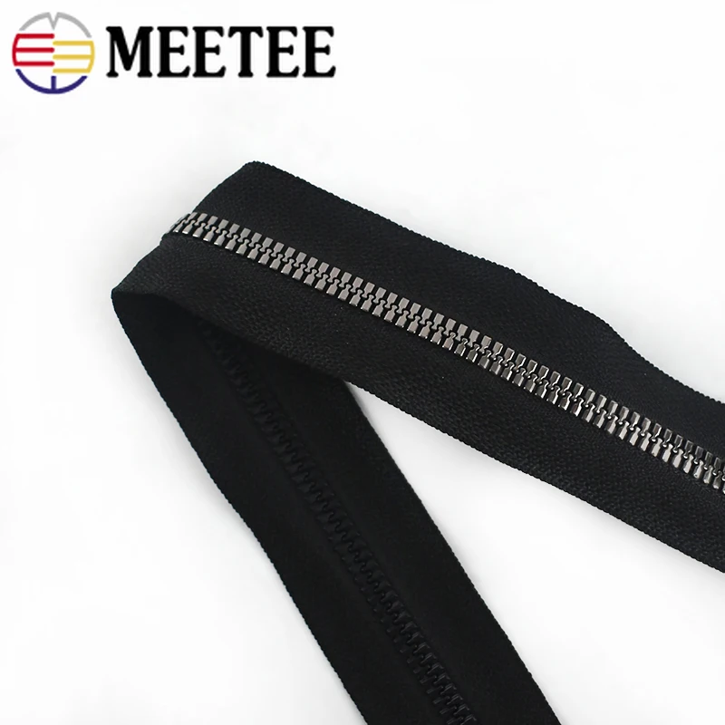 3 ярдов Meetee 5 # резиновая молния имитация медных зубов открытый конец
