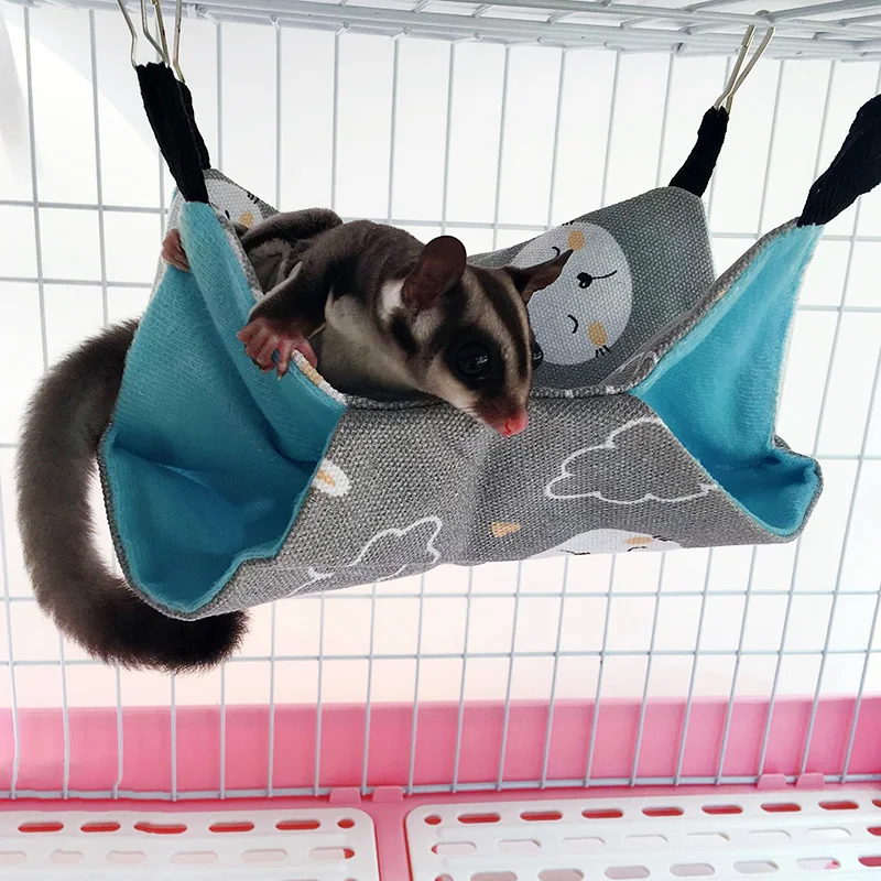 

Pet Hammocks Hanging Bed Nest Double Layer Canvas Hammock Hamsters Chinchillas Ferrets Hammock SCVD889