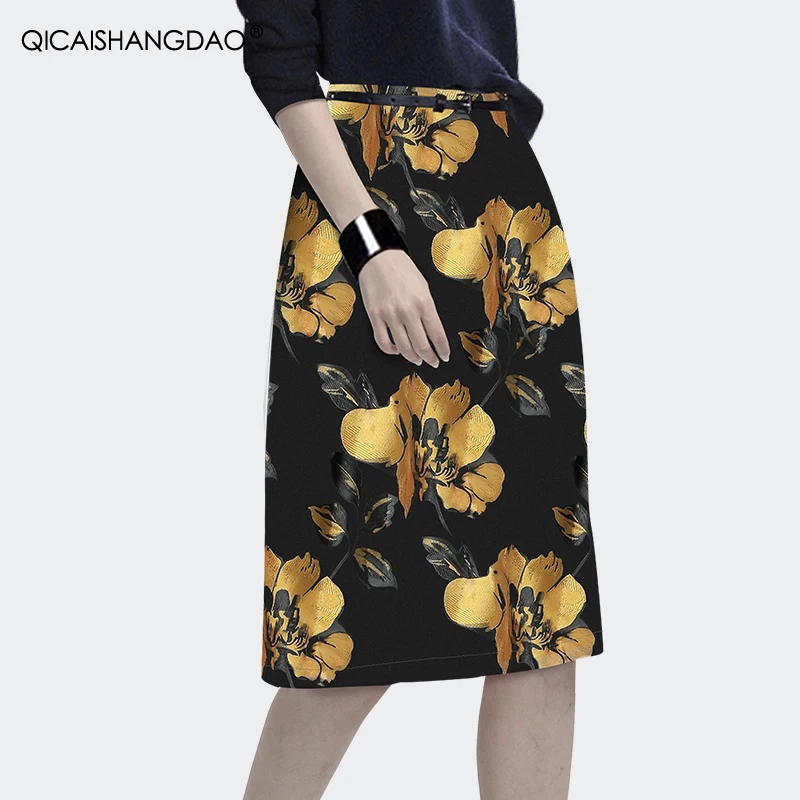 Skirts Elegant Slim Office Ladies Bottoms