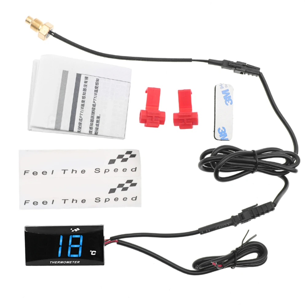 Water Temperature Gauge KOSO Thermometer 0~120 Degree Universal Digital For Motorcycle Car Marine Boat Temp Meter Set | Автомобили и