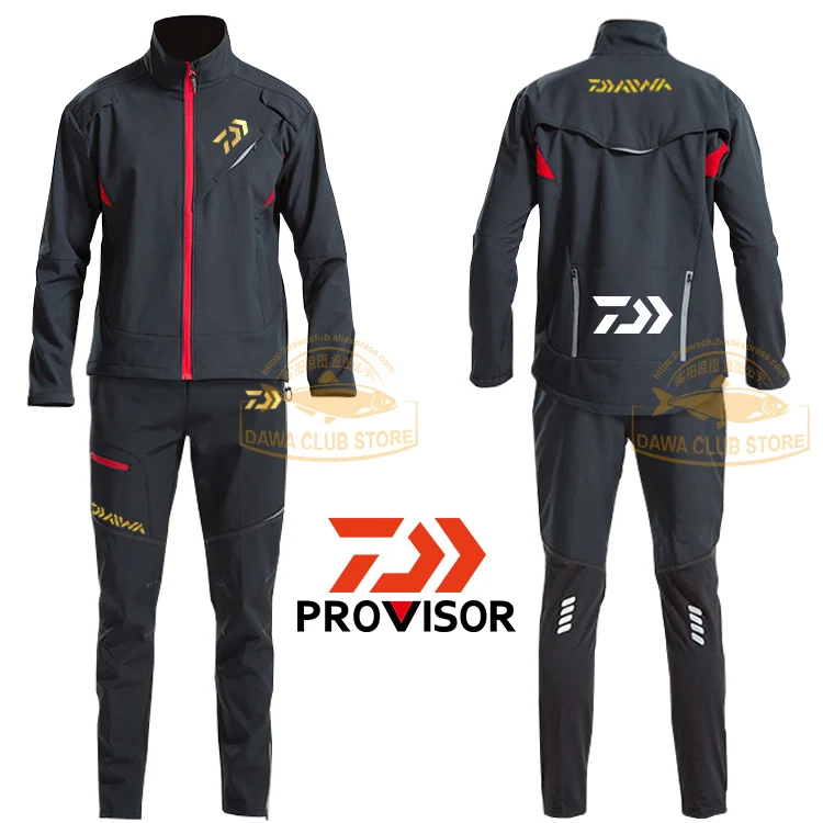 

2020 Winter Waterproof Fishing Clothing Set Men Windbreaker Camping Fishing Jacket Fishing Pants Thick Fishing Clothes Warm Coat