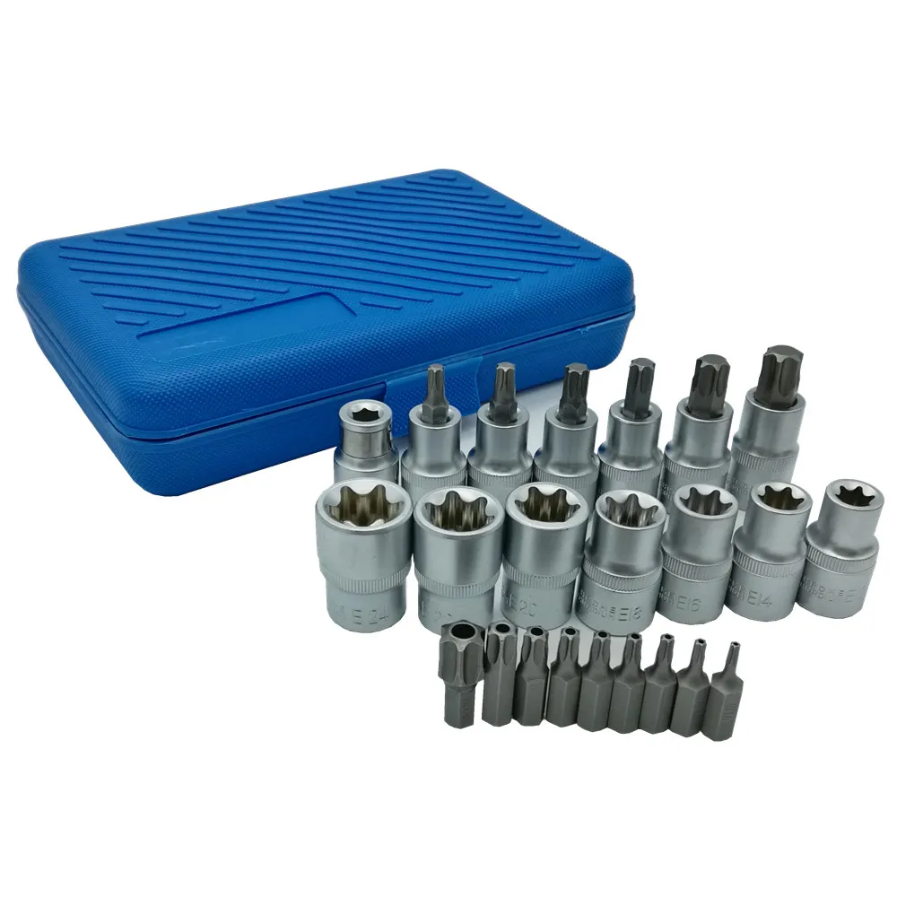 23 шт. звездообразный комплект торцевых бит для безопасности женские торцевые