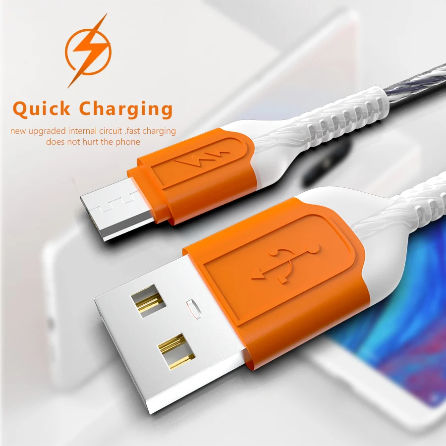 CBAOOO кабель для быстрой зарядки 1 м USB кабель для передачи данных Micro USB зарядное устройство для samsung Xiaomi huawei Micro usb Android кабели для мобильных телефонов