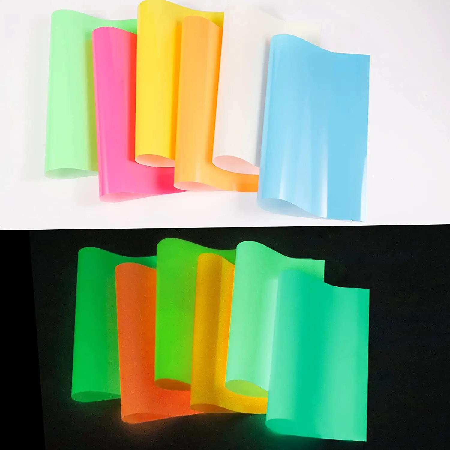 Светящийся в темноте виниловый термопресс светящийся 1 рулон 12 дюймов x 20 дюймов/30