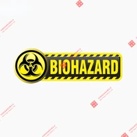 personality car sticker biohazard sign reflective the tail of the car decal racing stickers