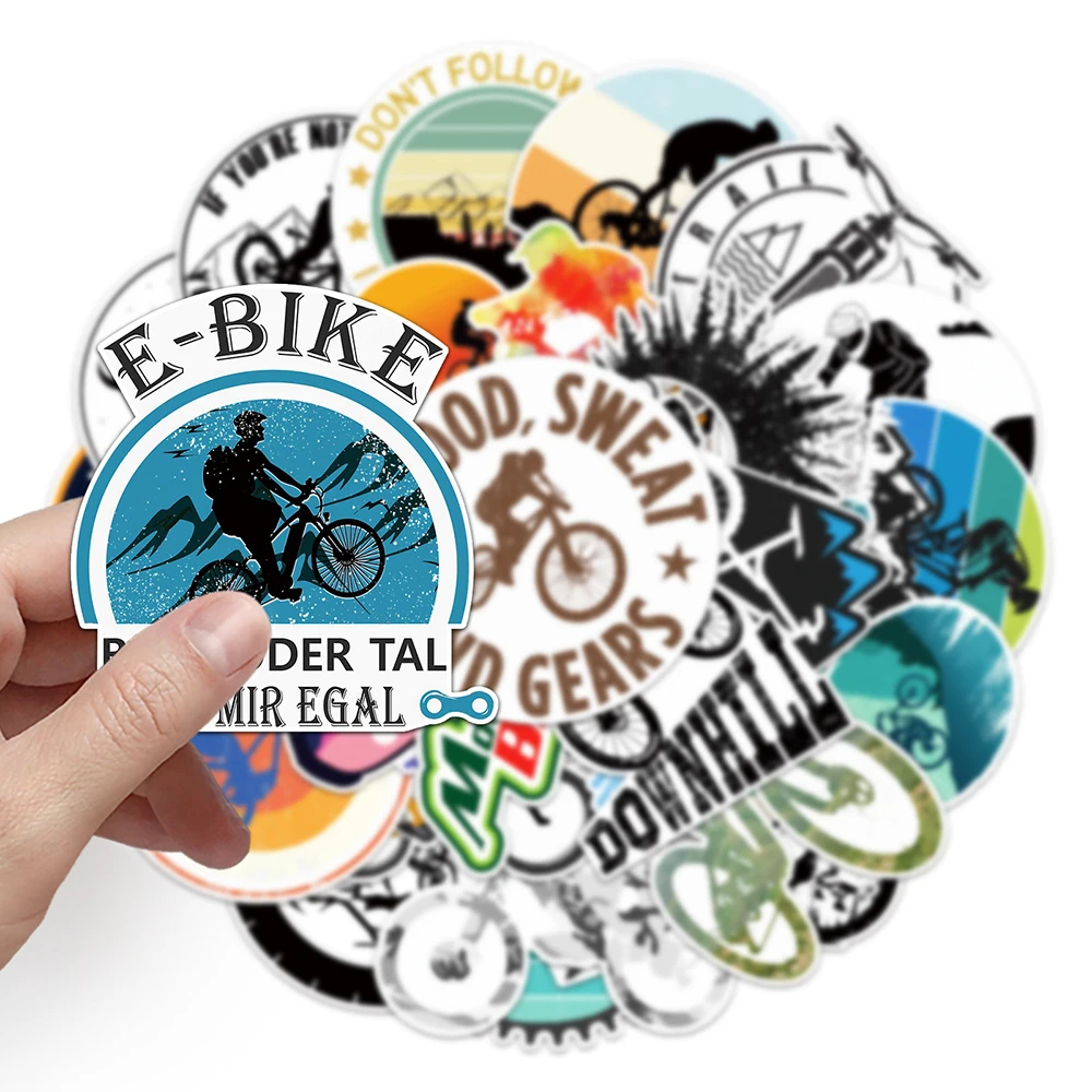 103050pcs mountain bike stickers waterproof outdoor mtb bicycle decal diy laptop skateboard luggage cool vinyl sticker kid toy free global shipping
