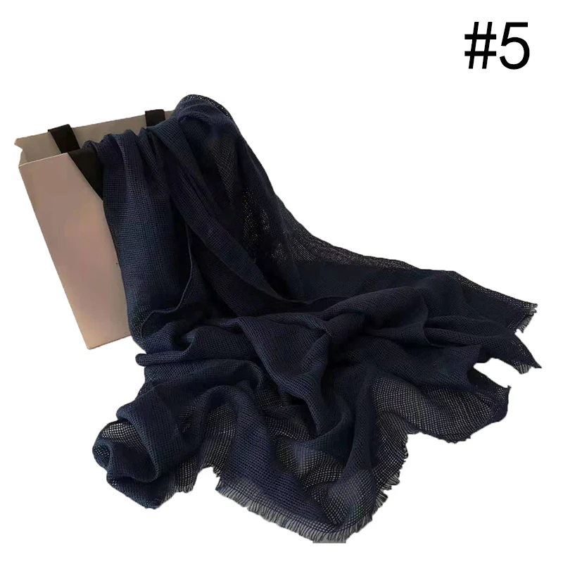 Number 5 color Fashion new bandana viscose shawls winter warm scarf solid fringe shawl muslim hijab women scarf wraps fast shipping 10pcs\lot - Цвет: Number 5 color