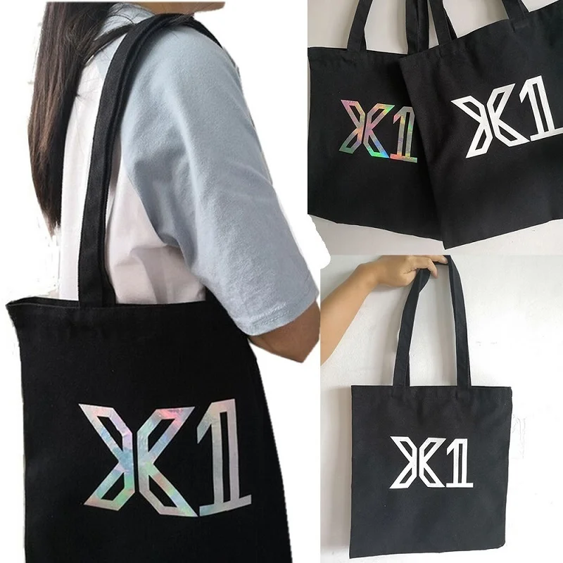 

Холщовая Сумка KPOP X1 для покупок с лазерным рисунком, сумочка на одно плечо с имитацией вспышки летающей звезды, периферийная женская сумка Ц...