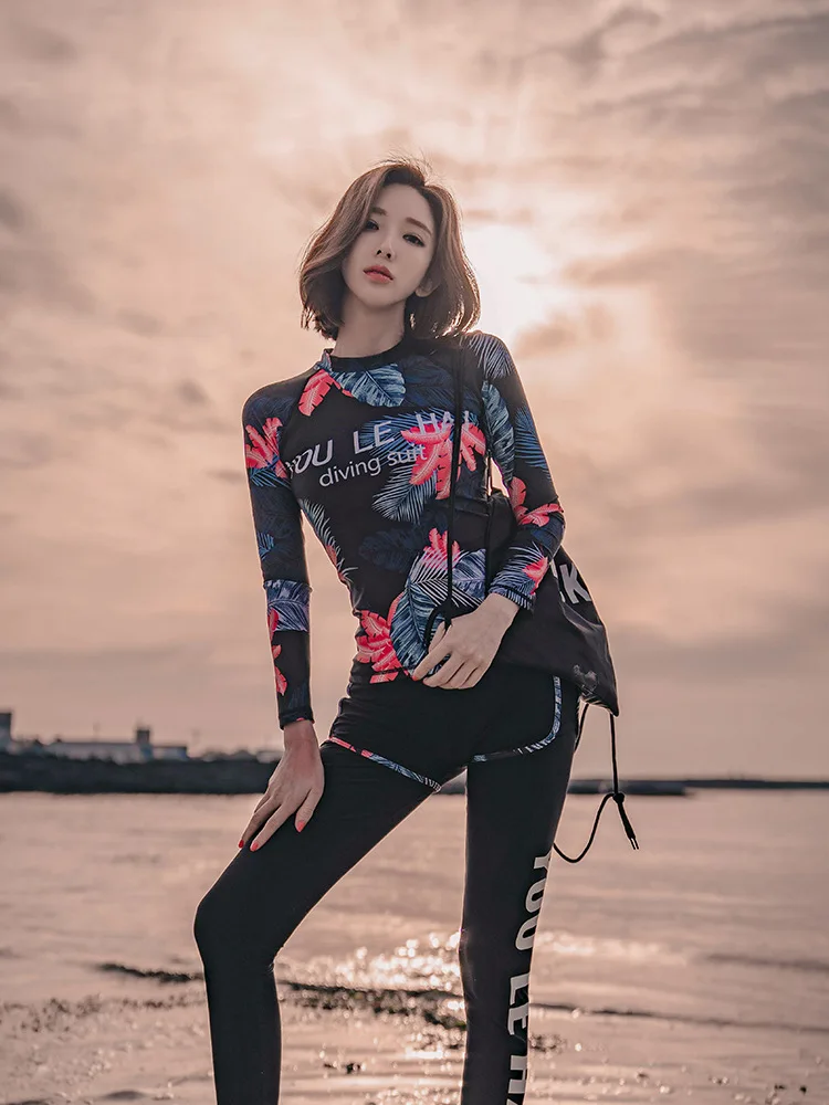 Женская Базовая Skins Upf 50 + рубашка с длинным рукавом шорты леггинсы комплект из 3