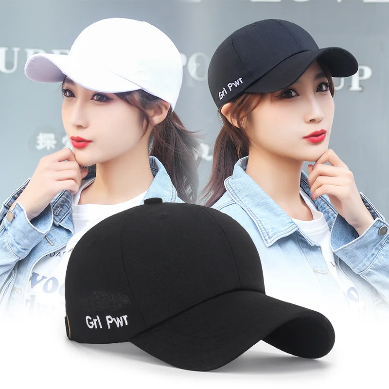 

Spring and summer new youth student baseball cap casual men's and women's couple sun soft top embroidered letter hat flat golf