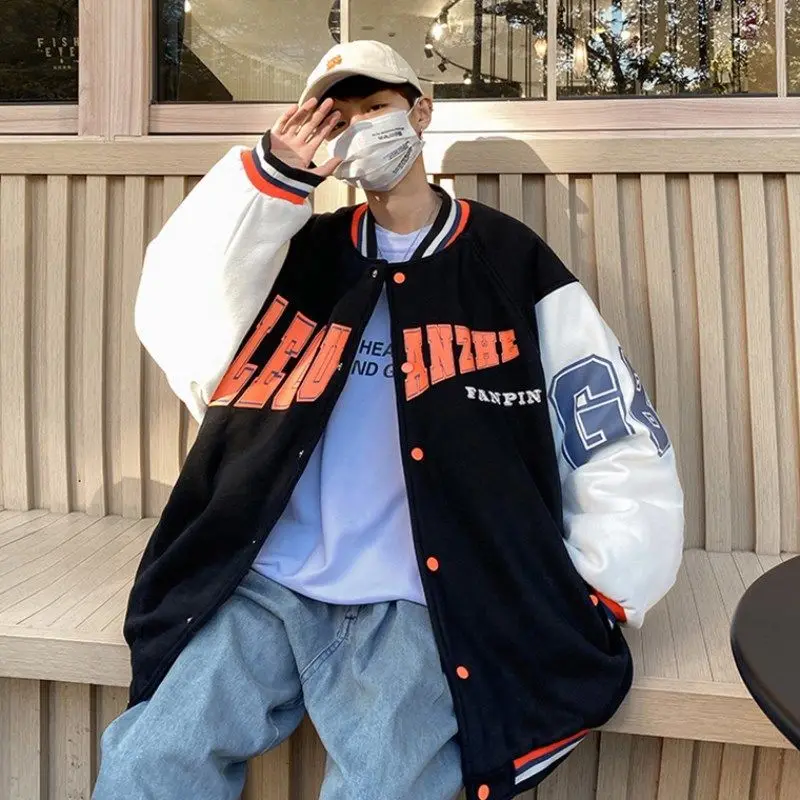 

Coat Explosions 2021 Korean Fashion Loose Joker Couple Jacket Baseball Suit