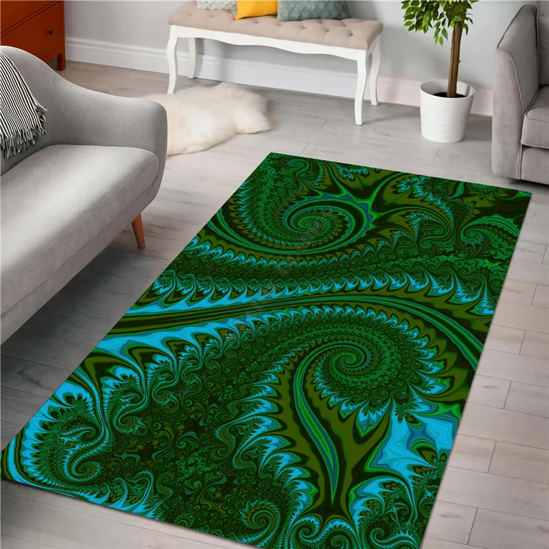 

Premium Koru Fern Rug 3D All Over Printed Carpet Mat for Living Room Doormat Flannel Print Bedroom Non-slip Floor Rug 01