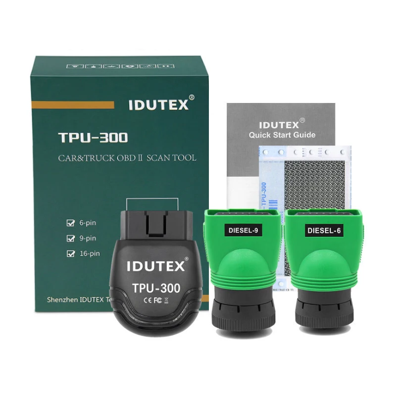 Сканер IDUTEX TPU300 OBD2 Bluetooth Android Vpecker xтюнер OBD OBDII сканер HD для тяжелых грузовиков