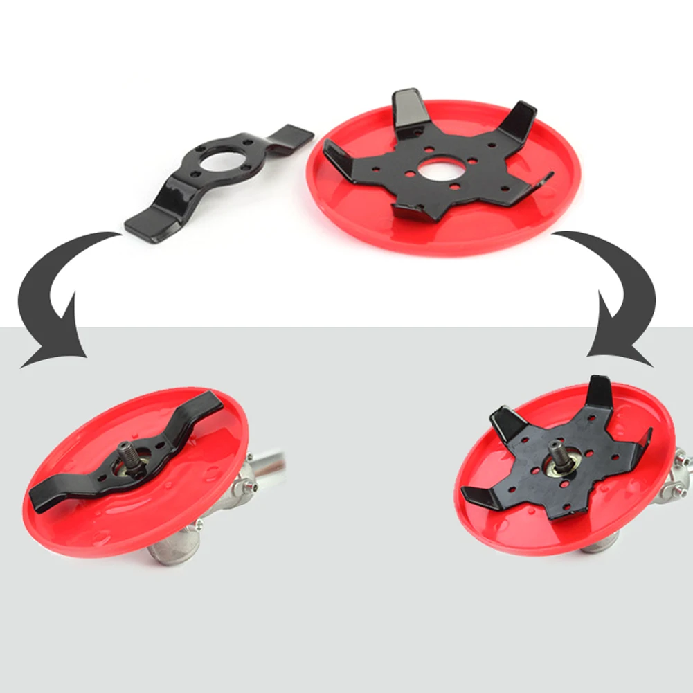 

1 Set Trimmer Head Steel Lawn Weeder Plate Mower Grass Weeding Board with Replaceable Slice Lawn Mower Head Garden Tools