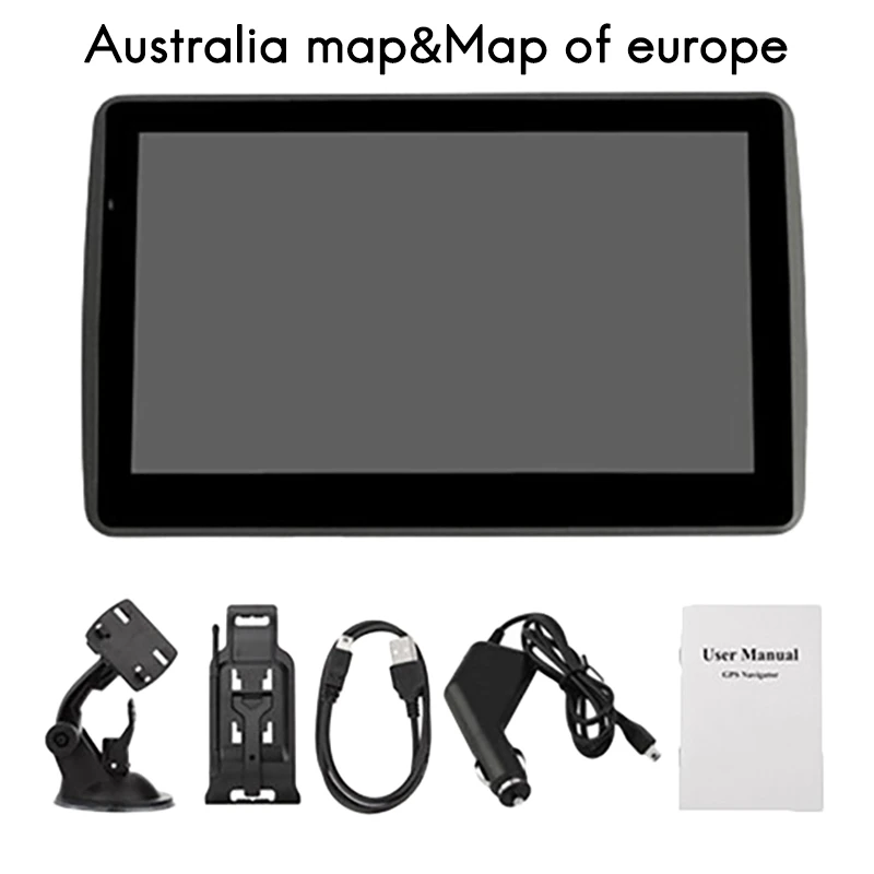 

Car GPS Navigation 7 Inch Press Screen GPS Navigator Truck Sat Nav 256M+8G 2021 GPS Navigators