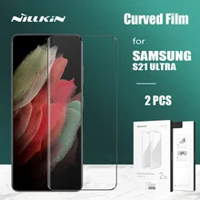 Nillkin for Samsung Galaxy S21 Ultra 2pcs Impact Resistant Curved Film Full Cover Screen Protector for Samsung Galaxy S21 Ultra