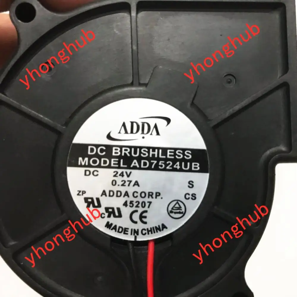 Охлаждающий вентилятор для сервера ADDA AD7524UB S DC 24 В 0 27a 75x75x30 мм|blower fan|server fandc blower fan |