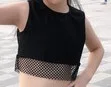 Vest Танцевальные костюмы в стиле хип-хоп; флуоресцентные зеленые пальто с кисточками; Одежда для девочек в стиле джаз; детская одежда для уличных танцев; одежда для сцены; DN4099 - Цвет: Vest