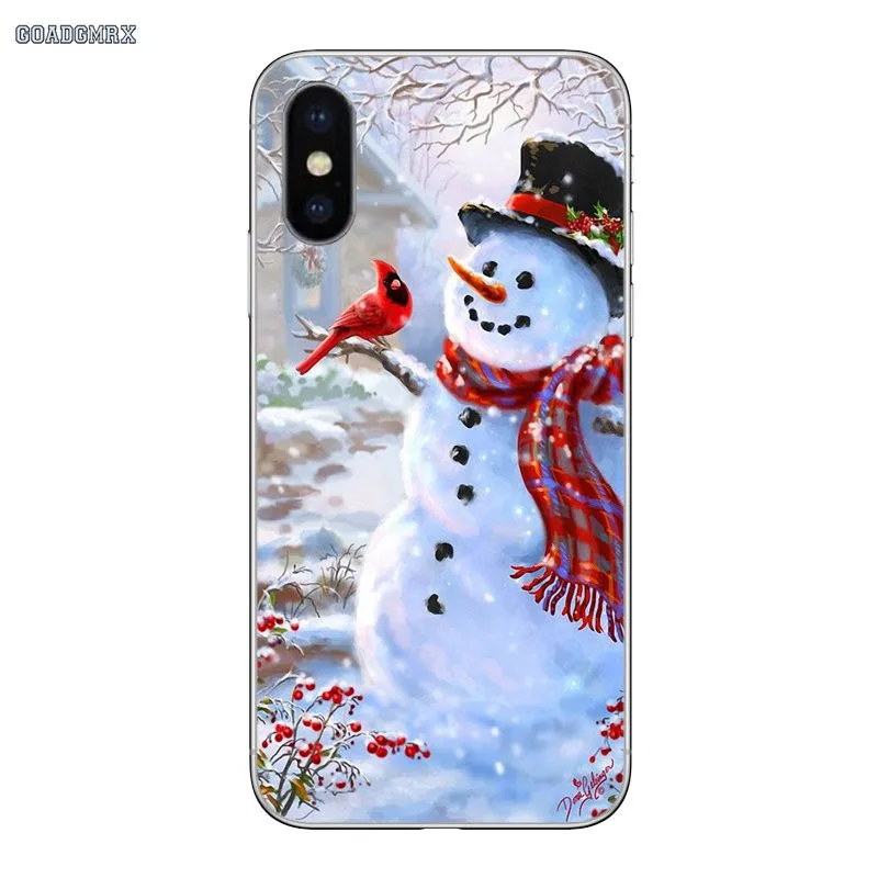 Снеговик Санта Клаус для Samsung Galaxy A3 A5 A7 A750 2016 2017 A10 A30 A40 A50 A70 A6 A8 A9 плюс J8 2018