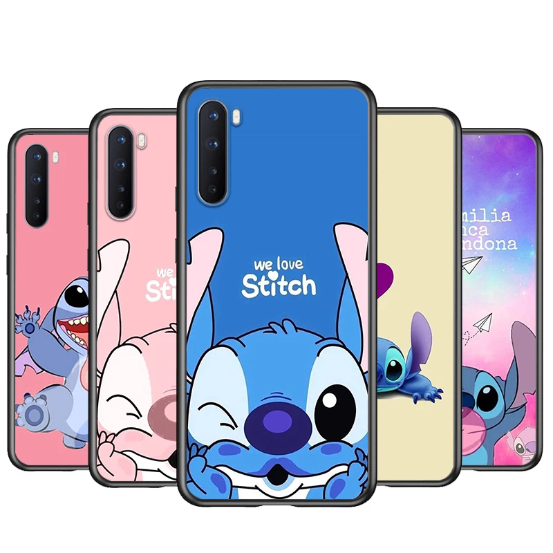 soft tpu lilo stitch silicone cover for oneplus nord ce 2 n100 n10 9 9r 8t 8 7t 7 6t 6 5t pro black phone case free global shipping