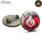SONGDA Новое поступление Аниме Genshin ударопрочные Броши светящийся Фоторюкзак головной убор для фанатов