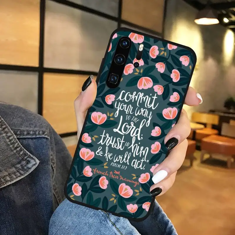 

Bible Quotes Phone Case Funda For Huawei P9 P10 P20 P30 Lite 2016 2017 2019 plus pro P smart
