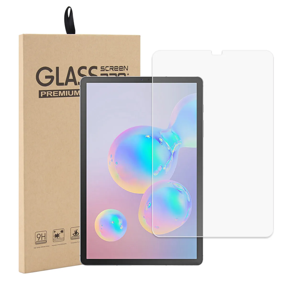1 Tempered Glass Чехол с французской клавиатурой для samsung Galaxy Tab S6 10,5 дюймов SM-T860/T865 чехол из искусственной кожи с откидной подставкой и Bluetooth клавиатурой - Цвет: 1 Tempered Glass