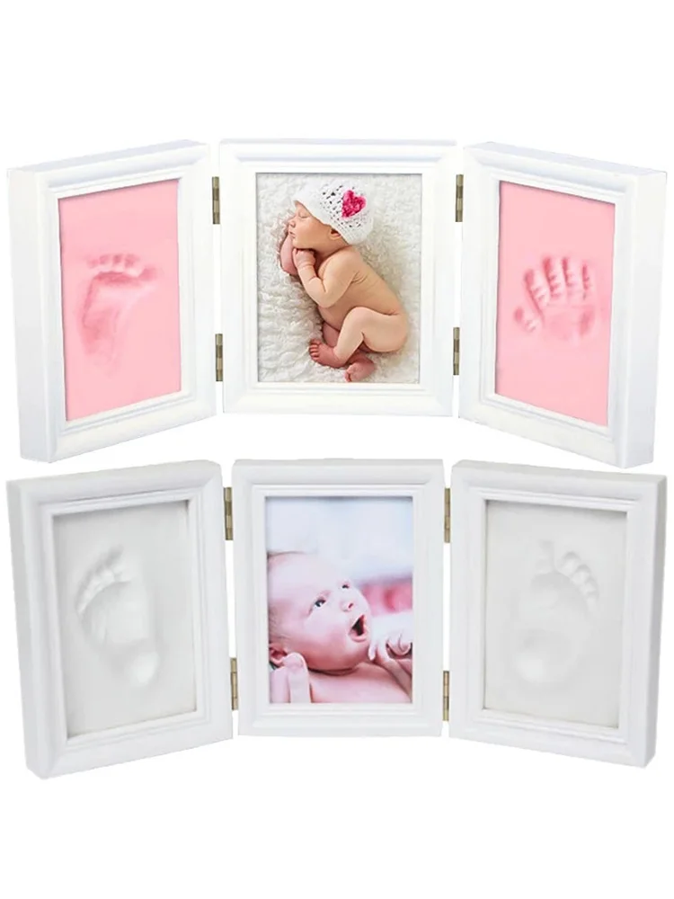 Newborns Photo Frame Baby Molds Handprint Footprint 3d Diy Soft Clay Inkpad Kids Exquisite Souvenirs Casting Home Decoration Aliexpress Mobile