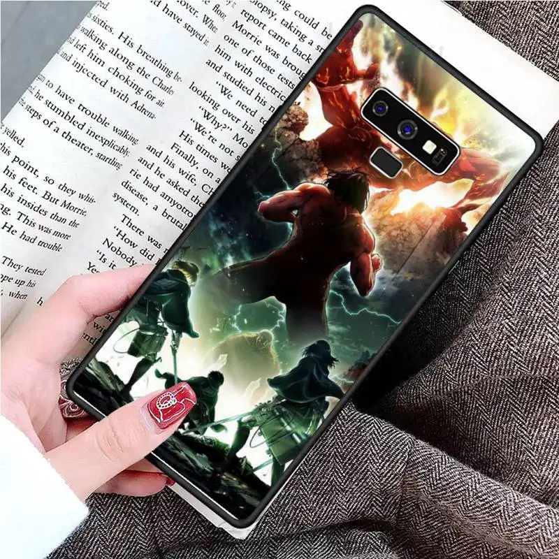 

attack on Titan cool anime Phone Case For Samsung Galaxy S8 S9 S10 Plus S10E Note 3 4 5 6 7 8 9 10 Pro Lite cover