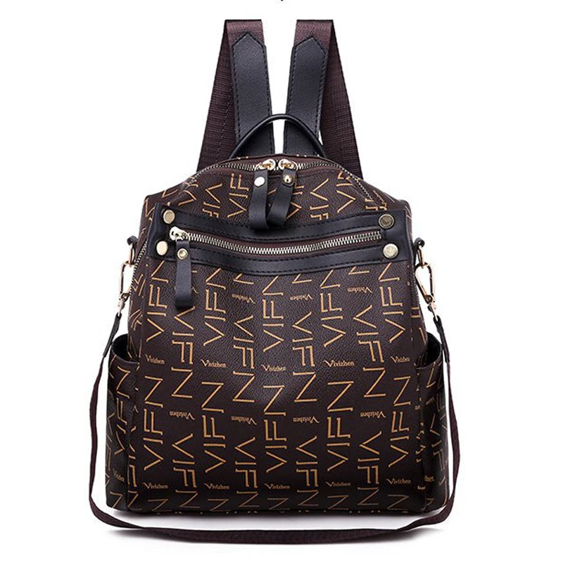 

2021 New Personality Girls Backpack Fashion Appearance Teenager Girls School Bags Summer Small Bags Leather Woman Backpack Bags