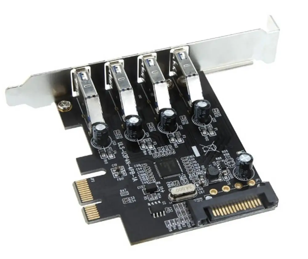 Карта ULS Pci-e USB3.0 суперскоростная 5 Гбит/с 4 порта USB 3 0 PCI-E Экспресс-карта