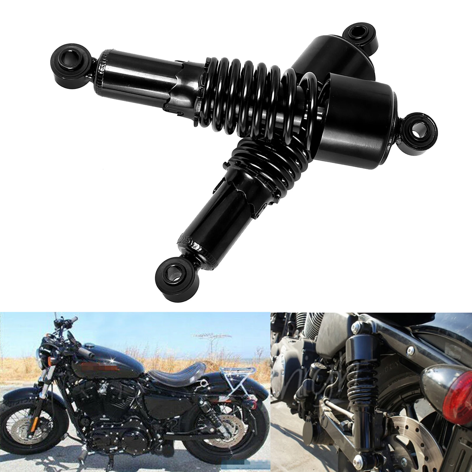 

Rear Shock Absorber Suspension Fits for Harley Motorcycle Dyna 91-16 Shocks Sportster 88-03 Models 80-17 FLT FLH 267mm