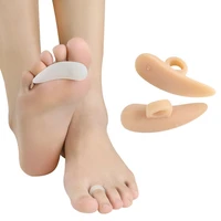 2pcsset unisex hammer toe cushions silicone protector separator gel support pads temporary corrector straightener bunion guard