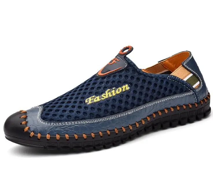

Mesh breathable casual men's shoes for fall 2021 new sets of feet lazy large size driving shoes outdoor sports shoes comfortable