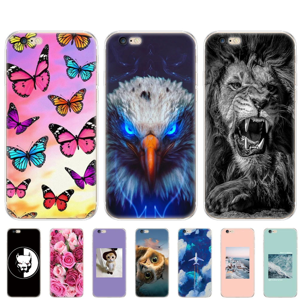 

Cases For iphone 6s 6 s silicon se 4 4s Case soft tpu phone Shell Cover For Apple iPhone 5s 5 s plus Fundas coque etui bumper