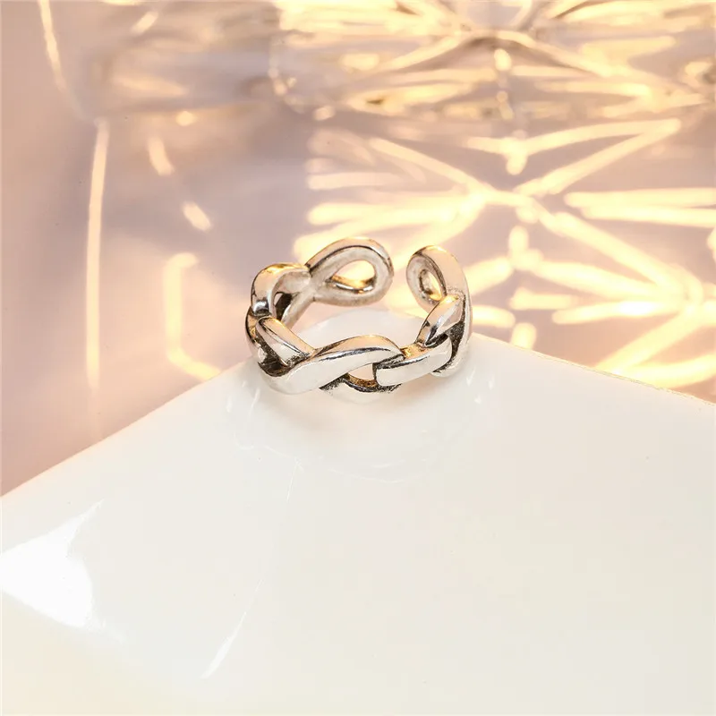 Fashion Silver Plated Rings For Women Jewelry Charm Twist Girls Lady Finger Accessories Princess Ring Bijou | Украшения и