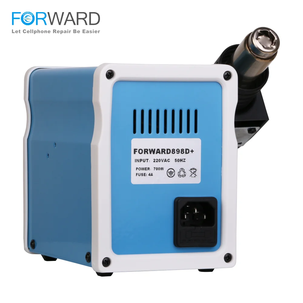 forward 898d smd desoldering stations with hot air gun for repairing mobile phones lead free soldering free global shipping