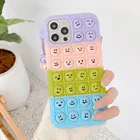 Чехол Push It снимает стресс для Samsung S21 S20 S10 S9 Plus Note10 20 A50 A51 A71 A31 A52 A32 A12 A72 Pop, Радужный чехол со смайликом