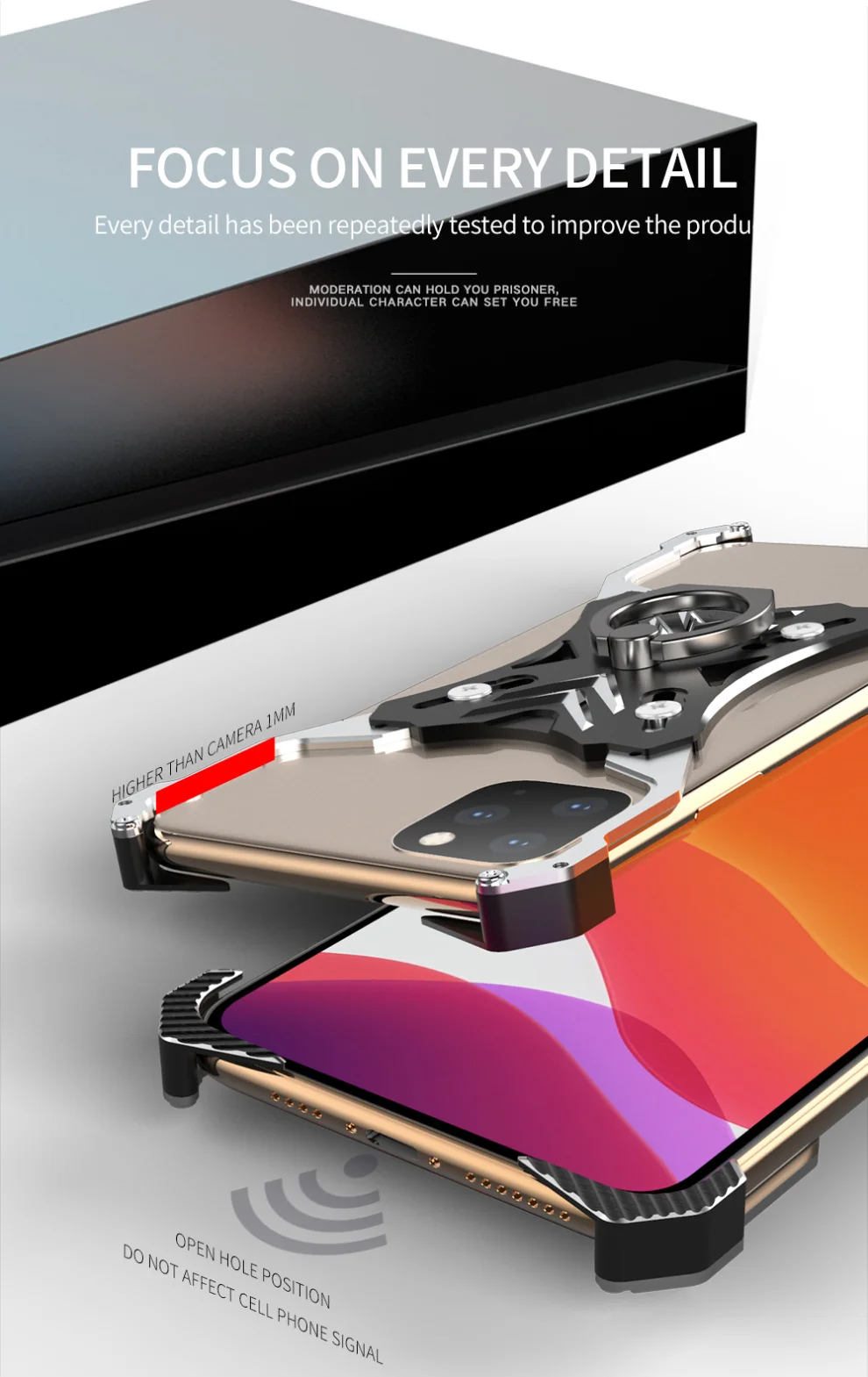 Алюминиевый металлический бампер чехол для iPhone 11 Pro XS MAX X XR жесткое крепление в виде кольца на палец Kickstand чехол для iPhone 11 Pro Max бампер