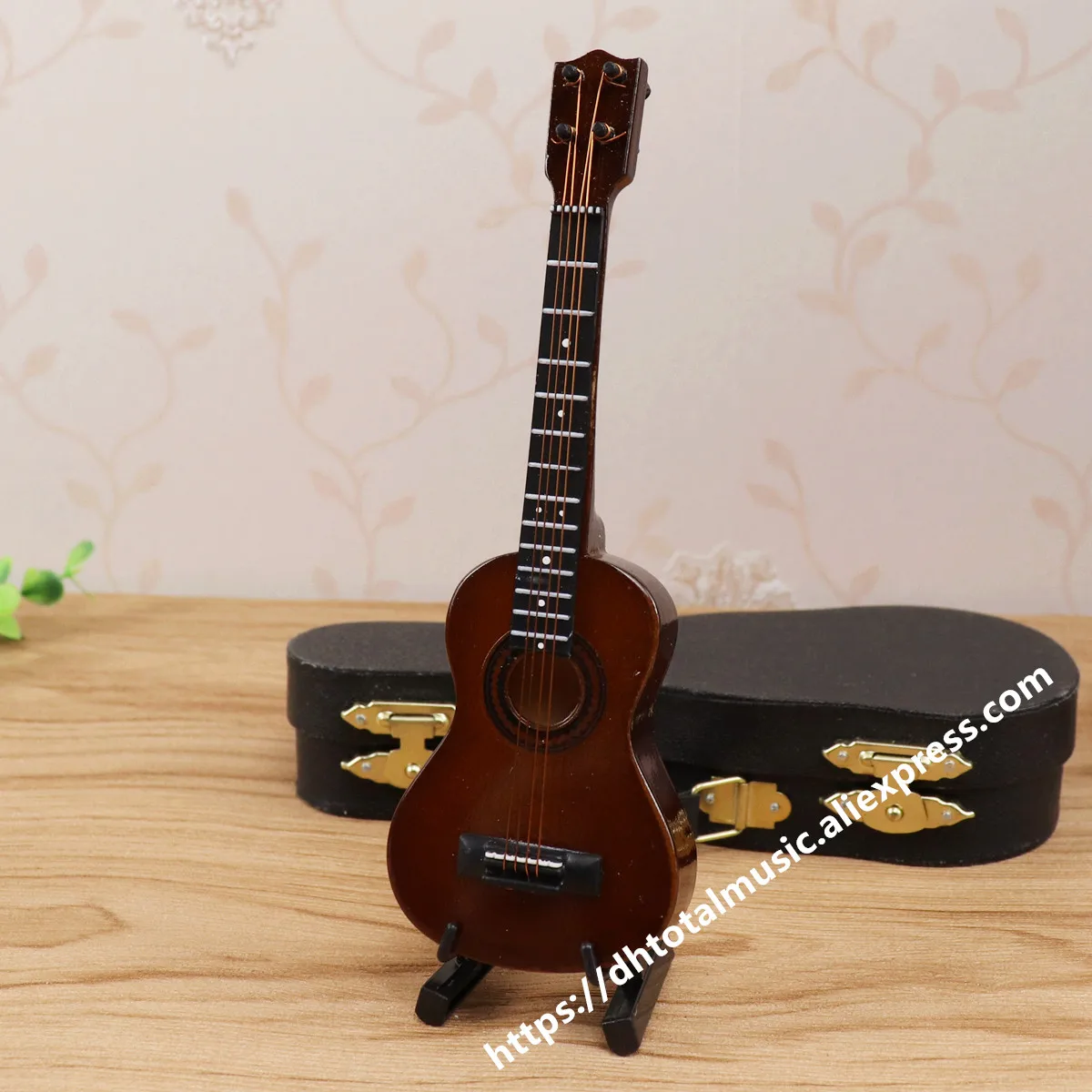 Миниатюрная модель Ukelele Деревянный мини музыкальный инструмент коллекция
