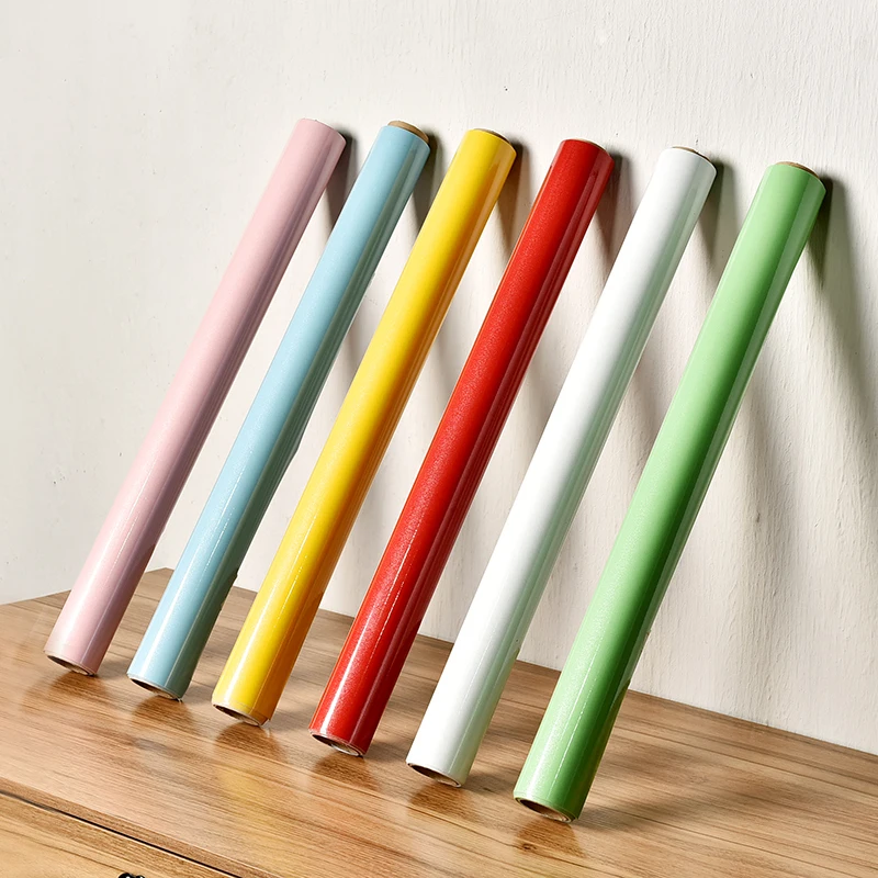 

Самоклеящиеся обои эмалированный яркая поверхность корпусной шкаф рабочего стола сплошной цвет мебели наклейка для ремонта белый wa