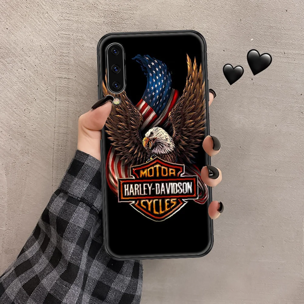 

Harley Motorcycle Phone case For Samsung Galaxy A 3 5 7 8 10 20 21 30 40 50 51 70 71 E S 2016 2018 4G black silicone bumper soft