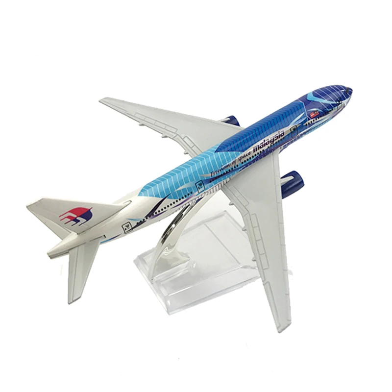 1/400 масштаб сплав самолет Boeing 777 Малайзия 16 см сплав самолет B777 модель игрушки для детей подарок для коллекции