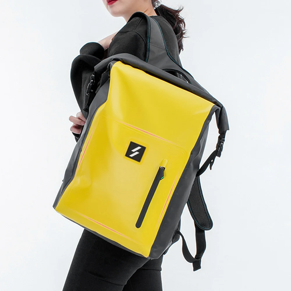 Рюкзак из ПВХ для мужчин и женщин водонепроницаемая сухая сумка 25 л с рулонным